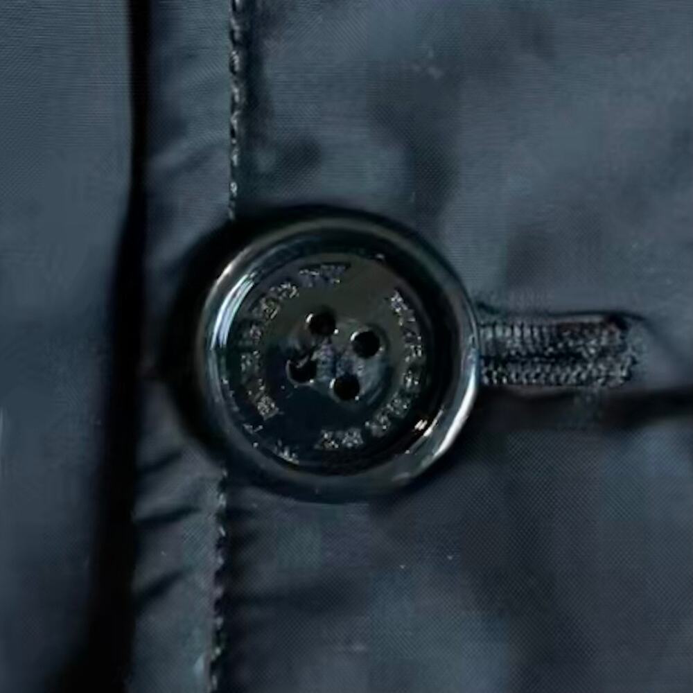 Burberry Men's Jacket Medium Black Zip Button Quilted Lining M Coat Quiet Luxury - Picture 14 of 16